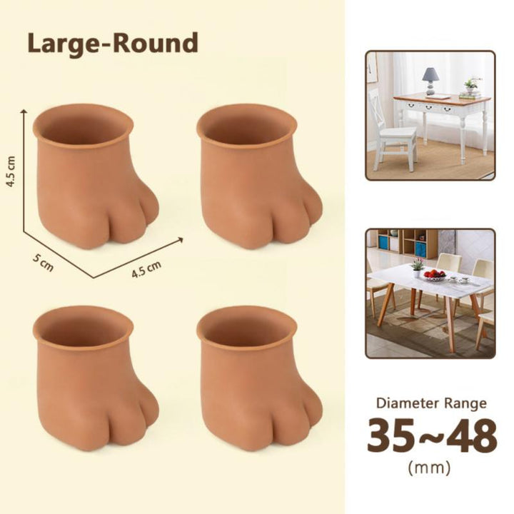 BowLift | 4Pcs Non-Slip Cat Paw Furniture Leg Cover