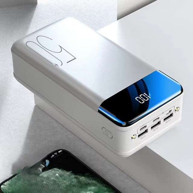 BowLift | 50,000mAh Ultra-High Capacity Power Bank – Super Fast Charging for Phones, Tablets & Laptops