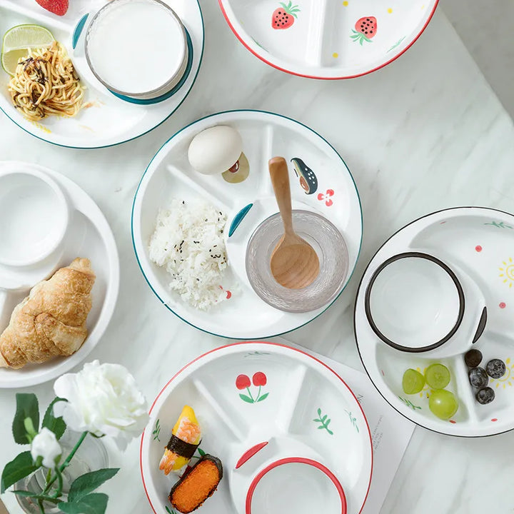 BowLift | Breakfast Combo Nordic Ceramic Plate