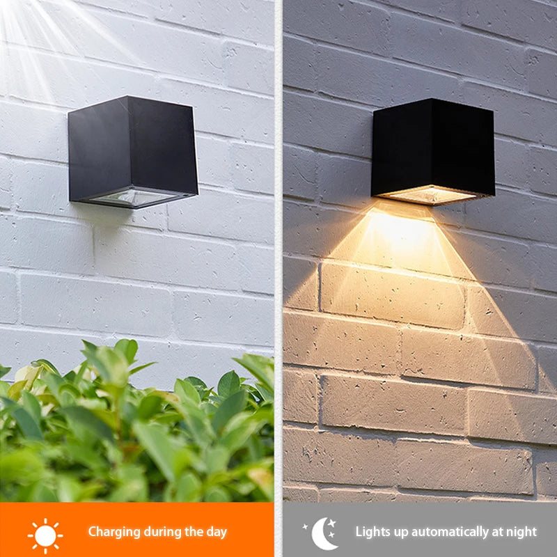 2 in 1 Solar Wall Light for Outdoors | Bowlift