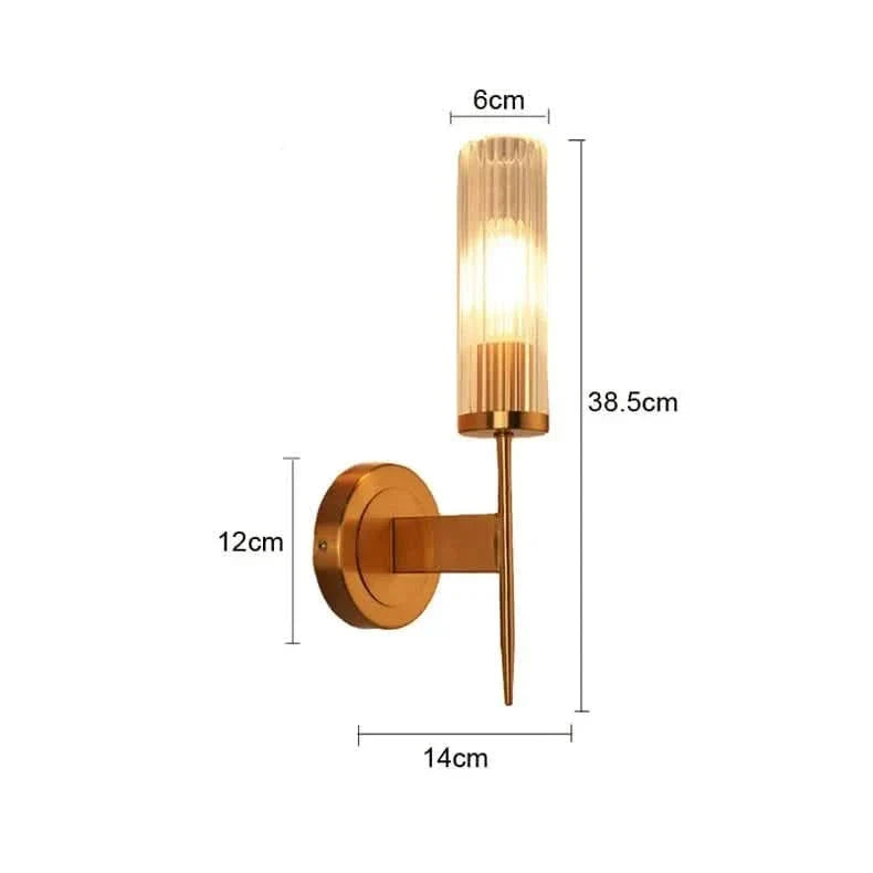 BowLift | Stainless Steel Wall Lamp with Glass Shade