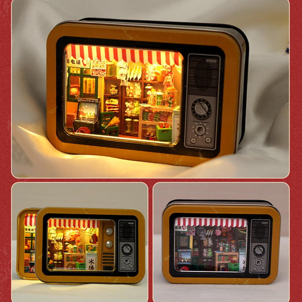 BowLift | Mini Mansion Wooden Furnished Doll House