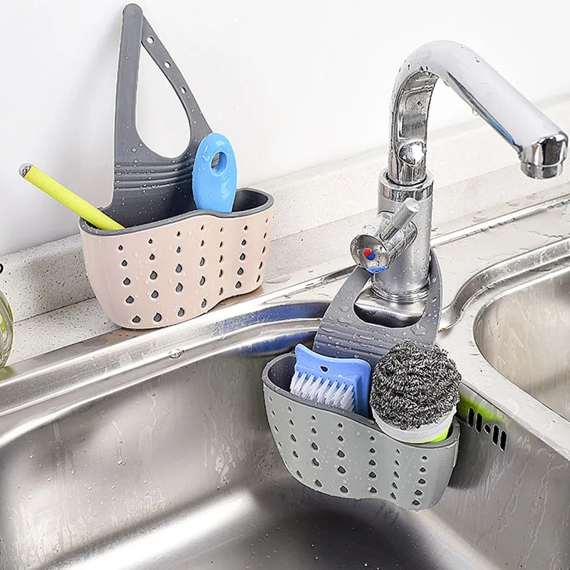 FlexiSink – Adjustable Hanging Sink Organizer | Sponge and Soap Holder for Kitchen & Bath Bowlift