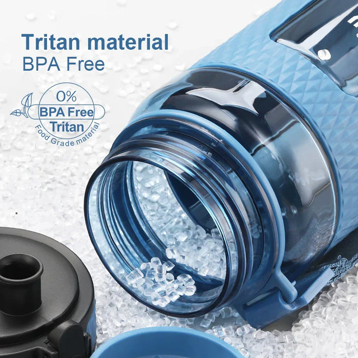 BowLift | UZSPACE Sport Water Bottles, BPA-free, portable, impact-resistant, leak-proof, large capacity, fitness water kettle, Tritan plastic drinking bottle