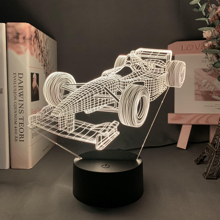 BowLift | Formula-1-3D-Illusion lamp with color mode