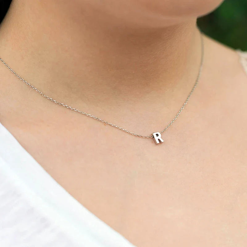 BowLift | Dainty Minimal Letter Initial Necklace