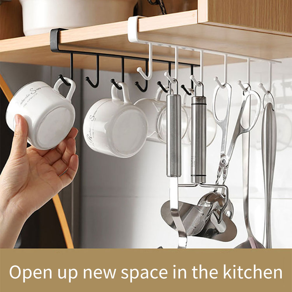 BowLift | Kitchen Under Cabinet Organizer Hook Rack
