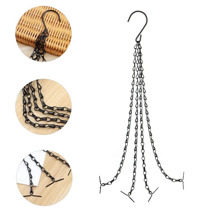 BowLift | Stable Plant Hangers with Chains – Robust Suspension for Flower Pots and Garden Plants