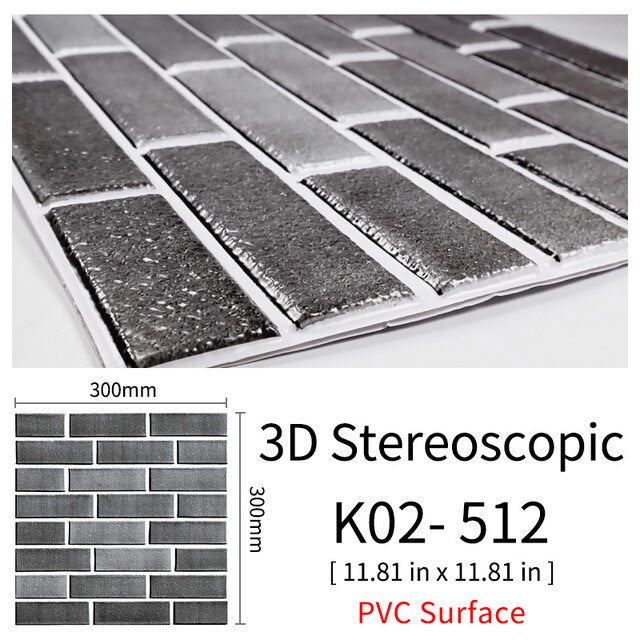 BowLift | 3D Self-Adhesive Cobblestone Wall Stickers
