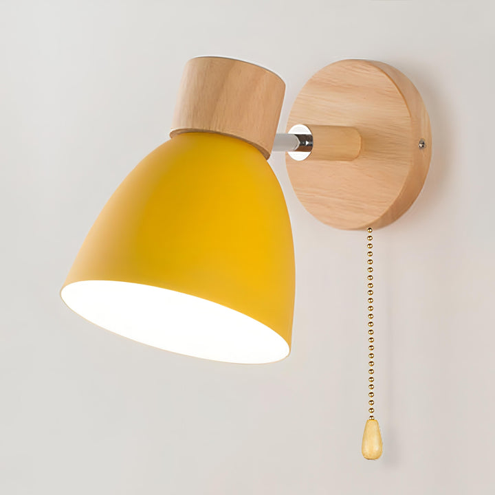 BowLift | Nordic-modern hanging switch wall lamp made of wood