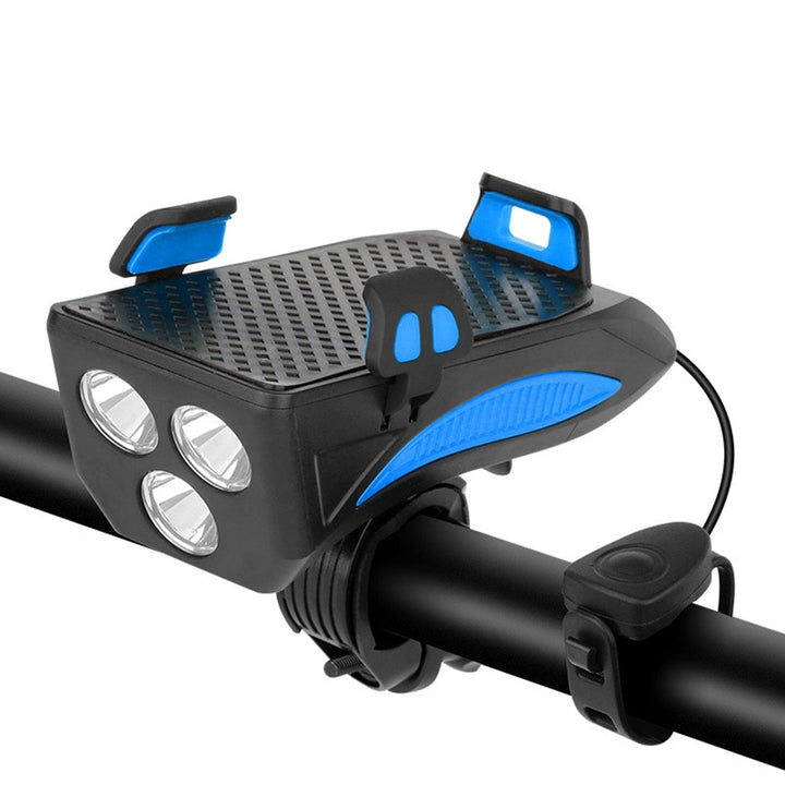 BowLift | 4-in-1 Rechargeable Bike Lights with Powerbank, Phone Holder and Electronic Horn – LED Safety Light for Biking