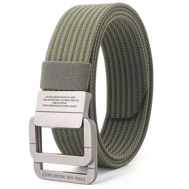 BowLift | Unisex Canvas Belt – Double Metal Ring Buckle, Adjustable