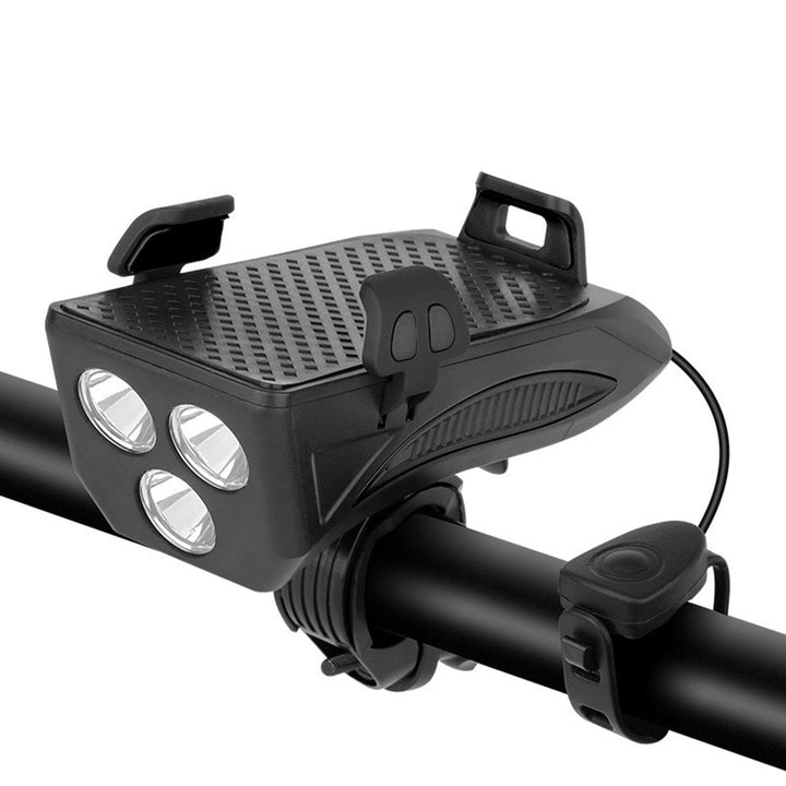BowLift | 4-in-1 Rechargeable Bike Lights with Powerbank, Phone Holder and Electronic Horn – LED Safety Light for Biking