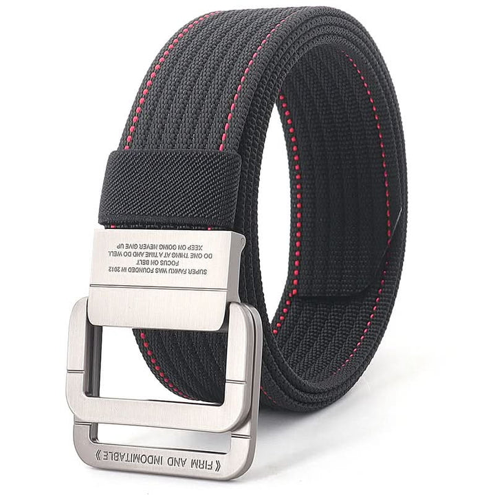 BowLift | Unisex Canvas Belt – Double Metal Ring Buckle, Adjustable