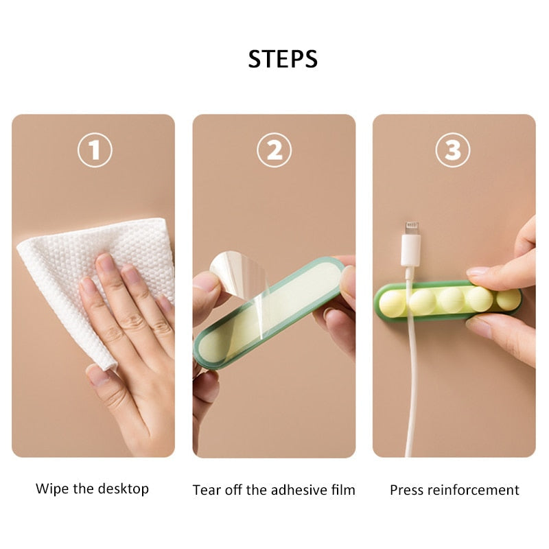 BowLift | Multipurpose Pastel USB Cable Organizer