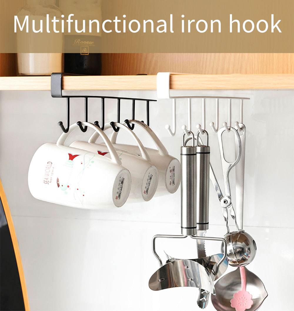 BowLift | Kitchen Under Cabinet Organizer Hook Rack