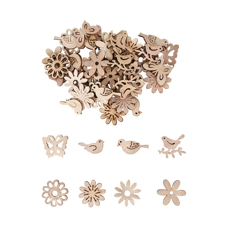 BowLift | Wooden Winter Happy Christmas Ornaments