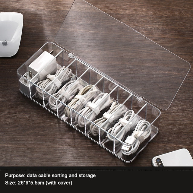 BowLift | Transparent Cable Organizer Box