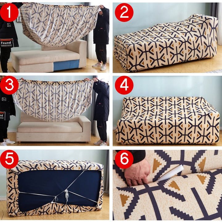 BowLift | Modern Non-slip Colorful Elastic Sofa Cover