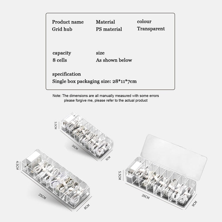 BowLift | Transparent Cable Organizer Box