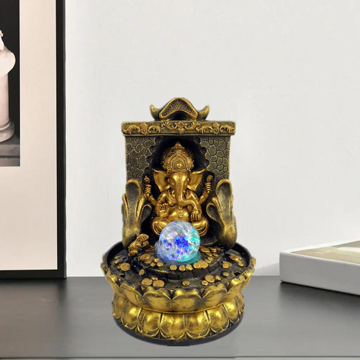 BowLift | Stunning Ganesha Statue with LED Inner Water Source