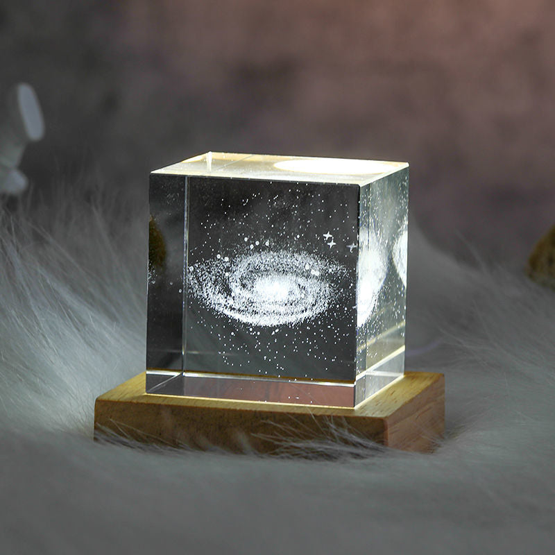BowLift | 3D Crystal Cube Moon Nightlight