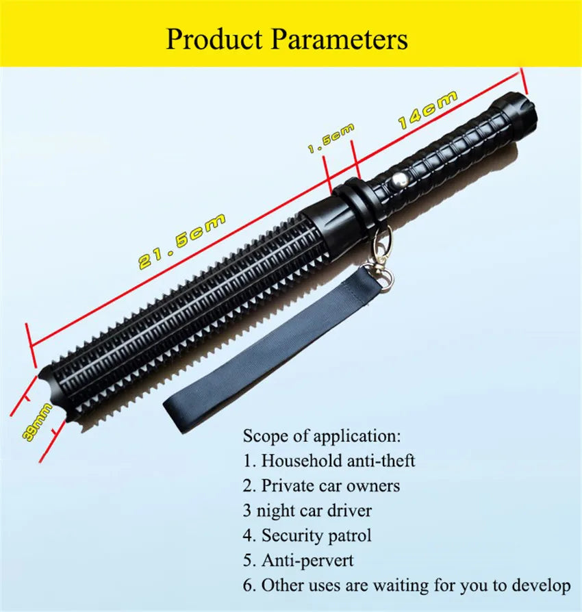 BowLift | Tactical Rechargeable Flashlight Telescopic Self Defense Stick