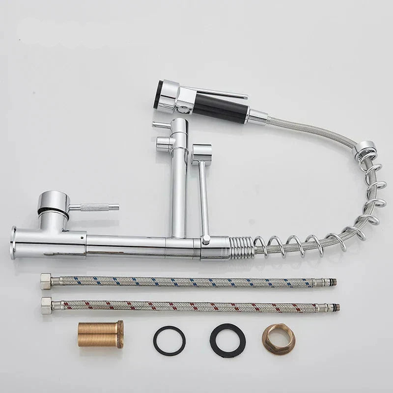AquaWave Pro – Luxury Kitchen Faucet with Dual Spout Bowlift