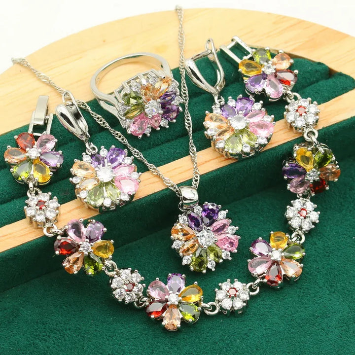 Luminous Dawn Set - Elegant Aurora Inspired Jewelry Bowlift