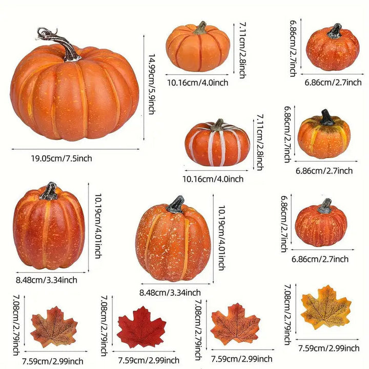 BowLift | Autumn Pumpkin Set | Artificial Decoration for Halloween