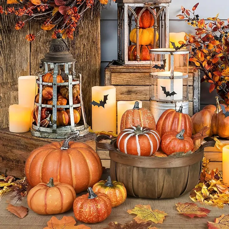BowLift | Autumn Pumpkin Set | Artificial Decoration for Halloween