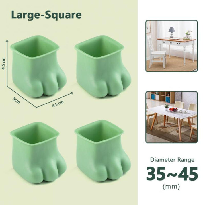 BowLift | 4Pcs Non-Slip Cat Paw Furniture Leg Cover