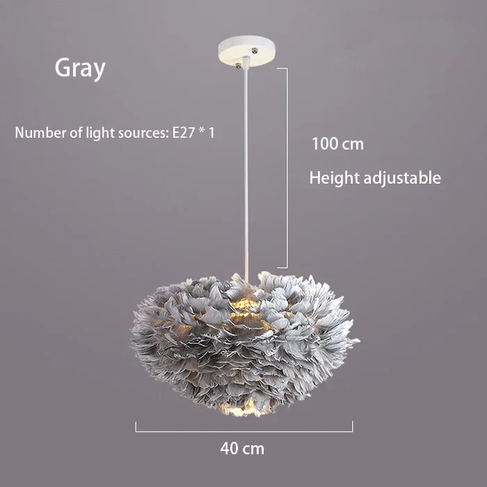 BowLift | Cloud Like Realistic Feather Chandelier