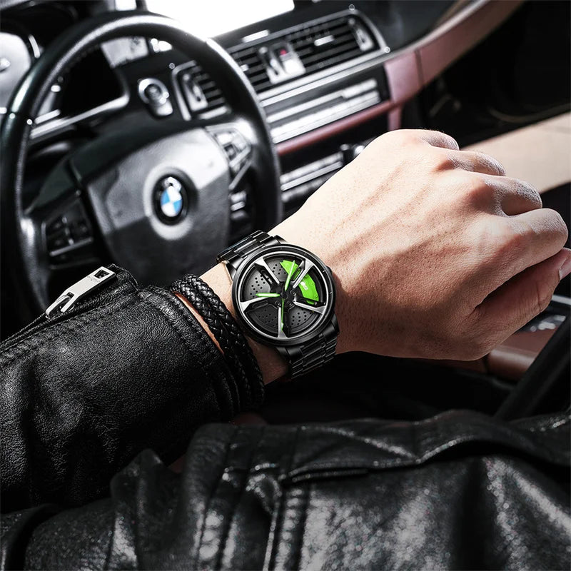 BowLift | Speedster Chrono Quartz Spinning Wheel Men Watch