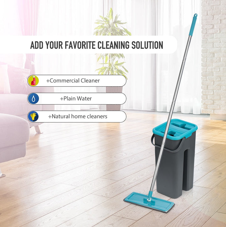 BowLift | Magic Mop – Includes 4 Pads, 360° Rotatable & Washable