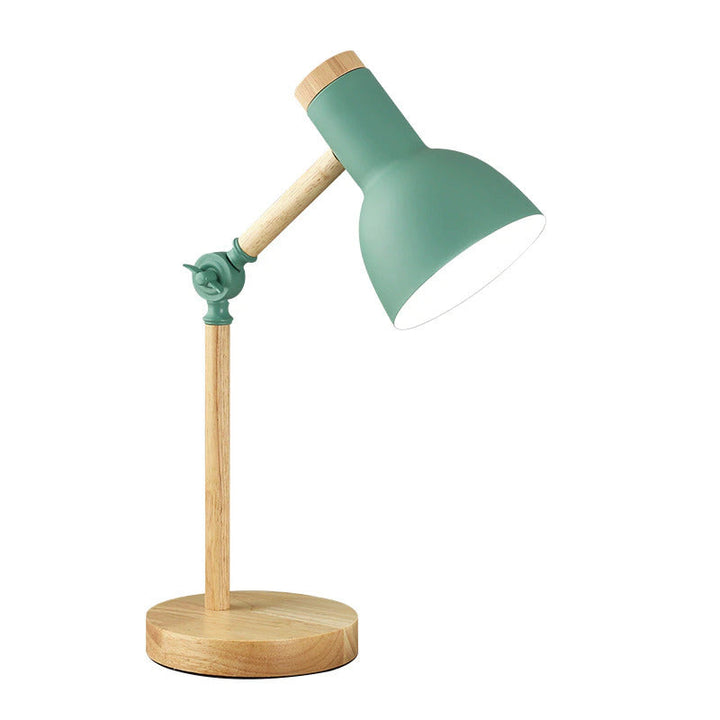 BowLift | LuminoShade – Modern desk lamp made of wood in Scandinavian style