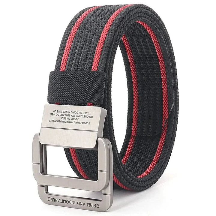BowLift | Unisex Canvas Belt – Double Metal Ring Buckle, Adjustable