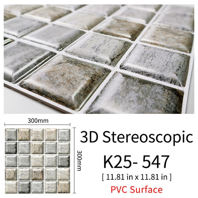 BowLift | 3D Self-Adhesive Cobblestone Wall Stickers