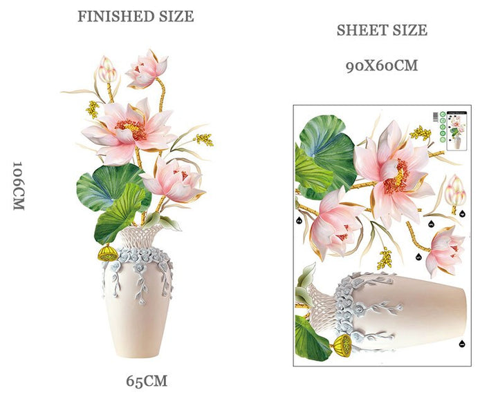 BowLift | 3D Peacock Flower Style Wall Sticker