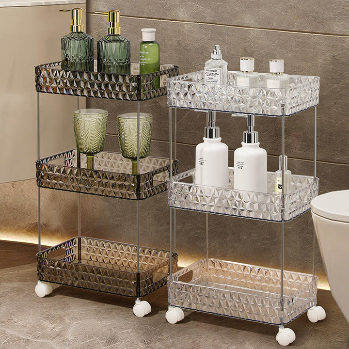 BowLift | Home Bathroom Storage Organizer Rolling Rack
