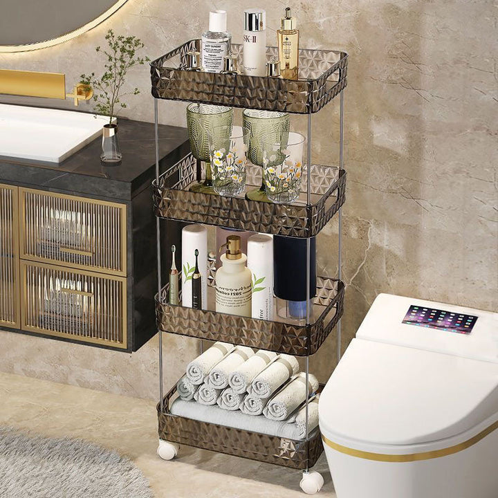 BowLift | Home Bathroom Storage Organizer Rolling Rack