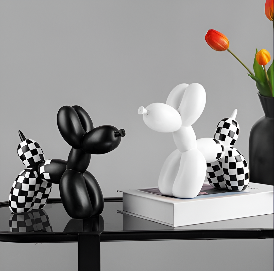 BowLift | Balloon Pup Art – Quirky Decor for Living Room, 10x10cm
