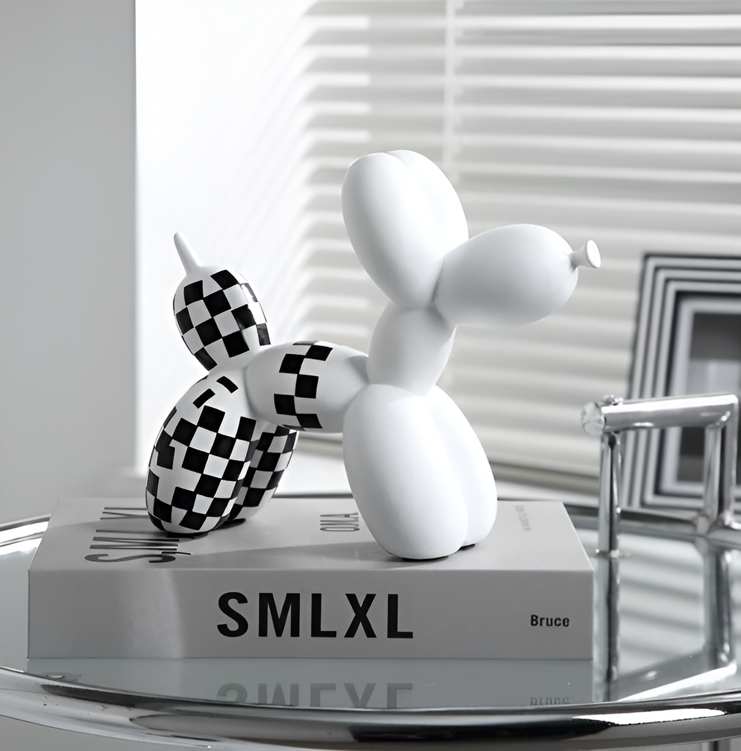 BowLift | Balloon Pup Art – Quirky Decor for Living Room, 10x10cm
