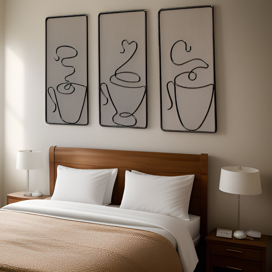 BowLift | Brewtiful Cups – Aesthetic coffee cup wall art made of iron