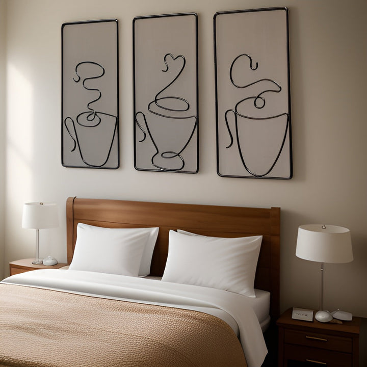 BowLift | Brewtiful Cups – Aesthetic coffee cup wall art made of iron