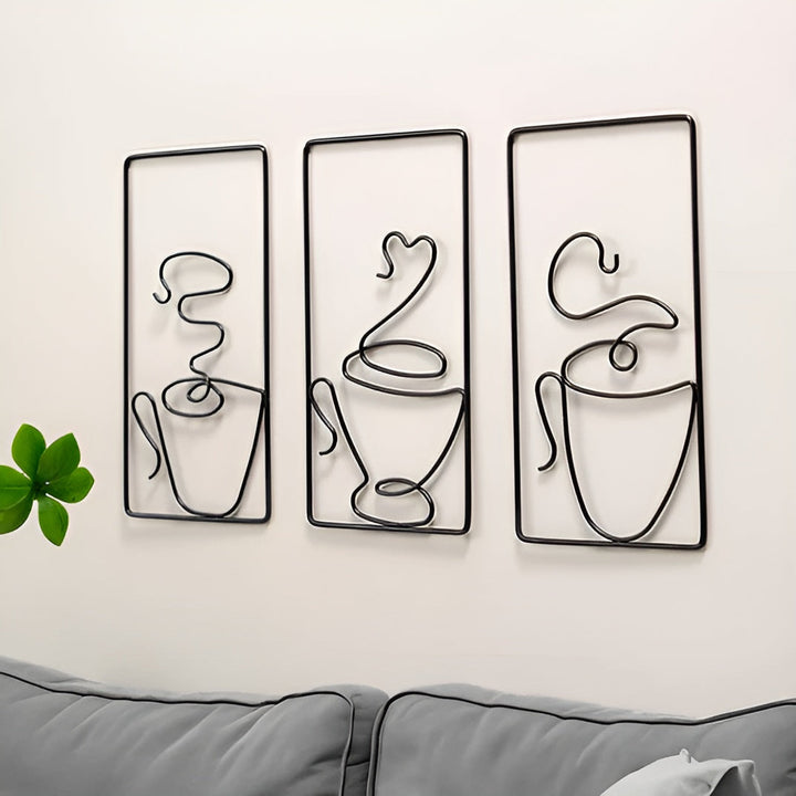 BowLift | Brewtiful Cups – Aesthetic coffee cup wall art made of iron