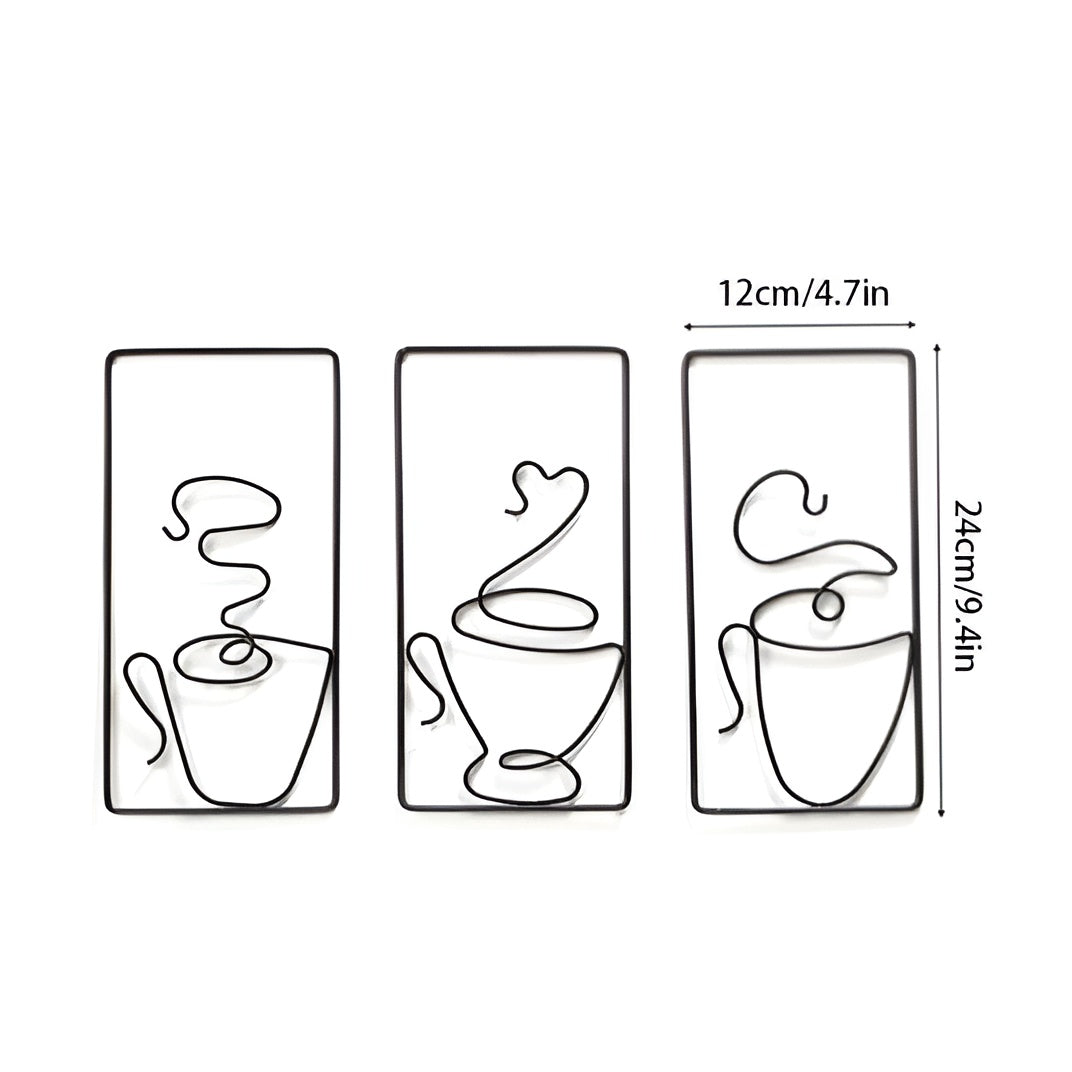 BowLift | Brewtiful Cups – Aesthetic coffee cup wall art made of iron