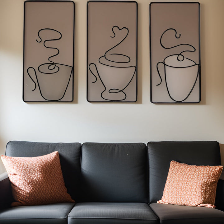 BowLift | Brewtiful Cups – Aesthetic coffee cup wall art made of iron