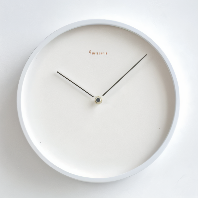 BowLift | Circ O'Clock – Modern Wall Clock Black with Silent Movement