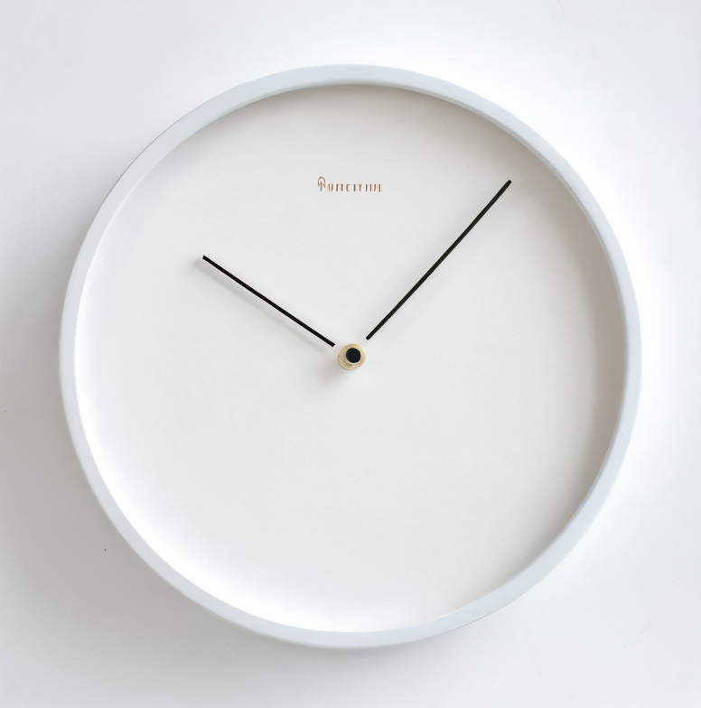 BowLift | Circ O'Clock – Modern Wall Clock Black with Silent Movement